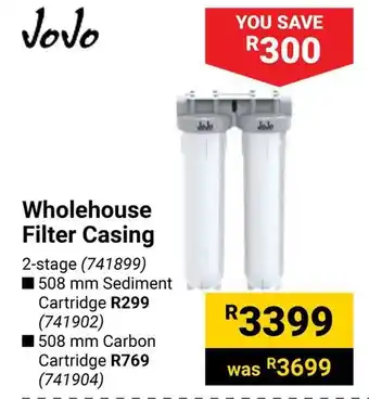 Builders Warehouse JoJo Wholehouse Filter Casing offer