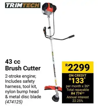 Builders Warehouse TRIMTECH 43 cc Brush Cutter offer