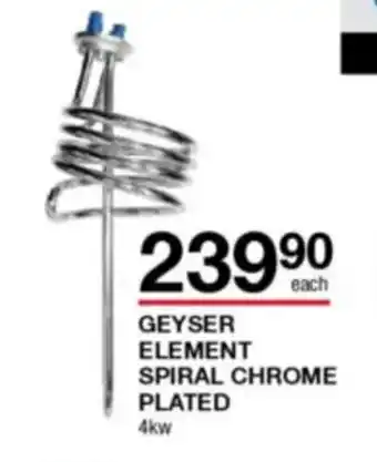 Build It Geyser Element Spiral Chrome Plated 4kw offer