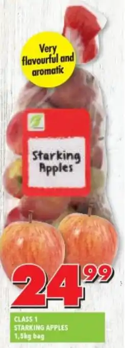 Shoprite CLASS 1 STARKING APPLES 1,5kg bag offer