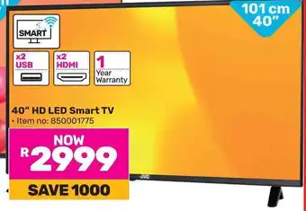 Game JVC 40" HD LED Smart TV offer