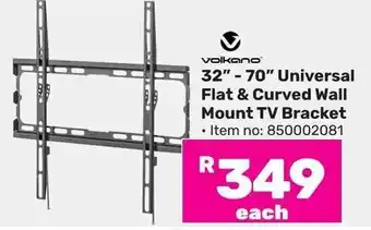 Game volkano 32" 70" Universal Flat & Curved Wall Mount TV Bracket offer