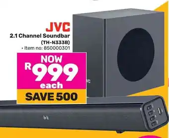 Game JVC 2.1 Channel Soundbar (TH-N333B) offer