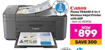 Game Canon Pixma TR4640 4-in-1 Wireless Inkjet Printer with ADF offer