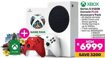 Game XBOX Series S 512GB Console PLUS Accessory Pack offer