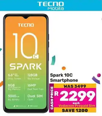 Game TECNO Spark 10C Smartphone offer