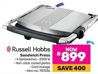 Game Russell Hobbs Sandwich Press offer