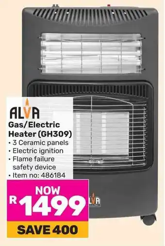 Game ALVA Gas/Electric Heater (GH309) offer