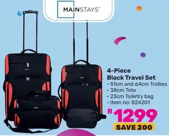 Game 4-Piece Black Travel Set offer