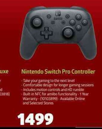 Incredible Connection Nintendo Switch Pro Controller offer