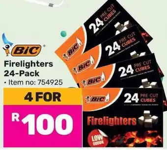 Game BIC Firelighters 24-Pack offer