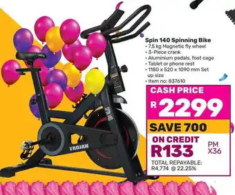 Game Trojan Spin 140 Spinning Bike offer