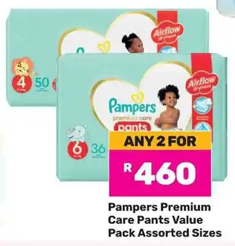 Game Pampers Premium Care Pants Value Pack Assorted Sizes offer