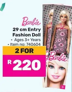 Game Barbie 29 cm Entry Fashion Doll offer