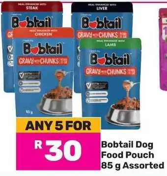 Game Bobtail Dog Food Pouch 85 g Assorted offer
