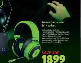 Incredible Connection Razer - Kraken Tournament Ed. Headset offer