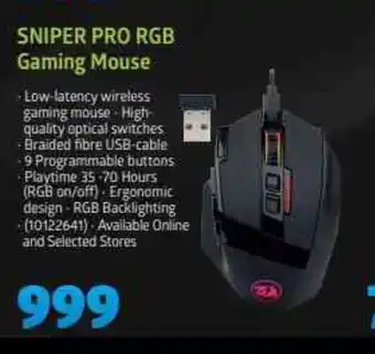 Incredible Connection Redragon - Sniper Pro RGB Gaming Mouse offer