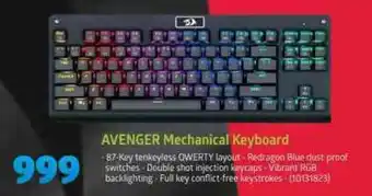 Incredible Connection Redragon - Avenger Mechanical Keyboard offer