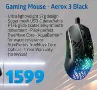 Incredible Connection Gaming Mouse - Aerox 3 Black offer