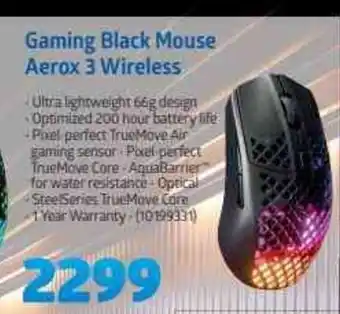Incredible Connection Gaming Black Mouse Aerox 3 Wireless offer
