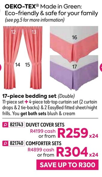 HomeChoice 17-Piece Bedding Set Duvet Cover Sets offer