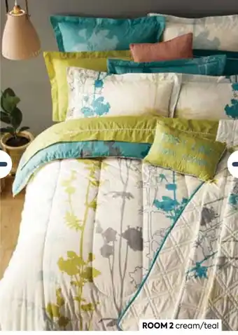 Bedding Set Room 2 Cream/Teal