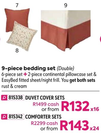 HomeChoice 9-Piece Bedding Set Duvet Cover Sets offer