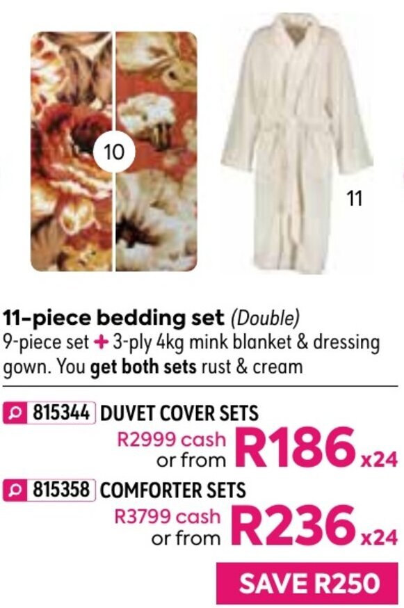 11Piece Bedding Set Duvet Cover Sets offer at HomeChoice