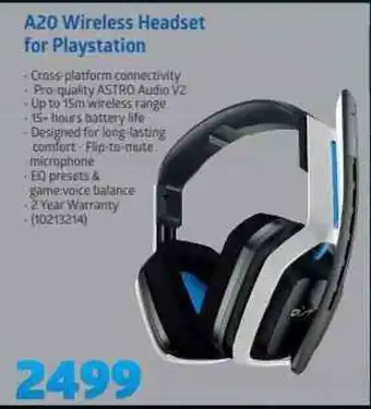Incredible Connection Astro - A20 Wireless Headset for Playstation offer