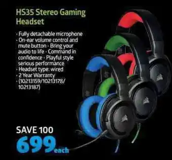 Incredible Connection Corsair - HS35 Stereo Gaming Headset offer