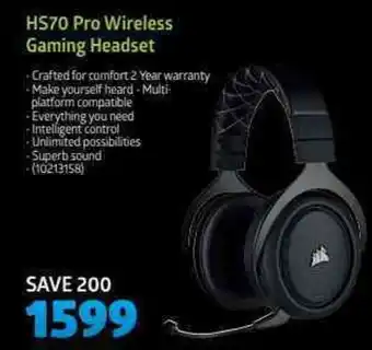 Incredible Connection Corsair - HS70 Pro Wireless Gaming Headset offer