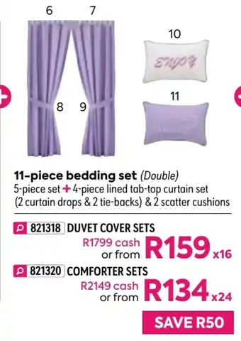 HomeChoice 11-Piece Bedding Set Duvet Cover Sets offer