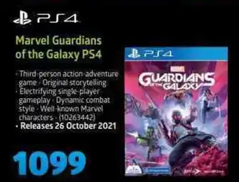 Incredible Connection PS4 - Marvel Guardians of the Galaxy PS4 offer