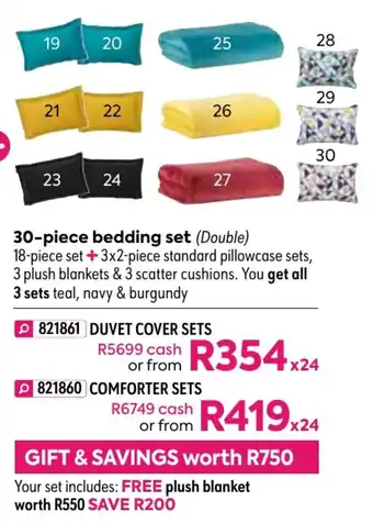 HomeChoice 30-Piece Bedding Set Duvet Cover Sets offer
