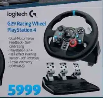Incredible Connection Logitech - G29 Racing Wheel Playstation 4 offer