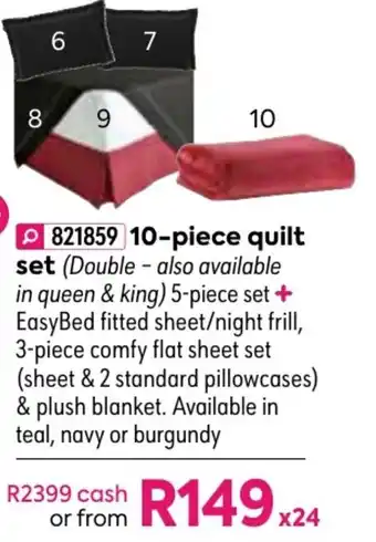 HomeChoice 1-Piece Quilt Set offer