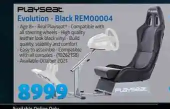 Incredible Connection Playseat - Evolution - Black REM00004 offer