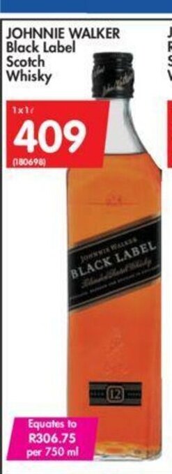 Makro Johnnie Walker Black Label Scotch Whisky offer