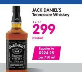 Makro Jack Daniel's Tennessee Whiskey 1L offer