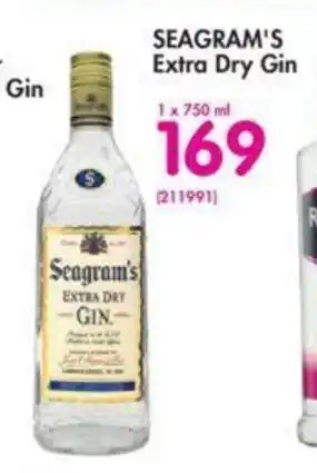 Makro Seagram's Extra Dry Gin 750ml offer