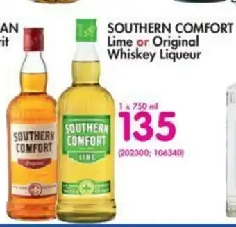 Makro Southern Comfort Lime or Original Whiskey Liqueur 750ml offer