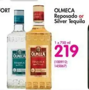 Olmeca Reposado or Silver Tequila 750ml