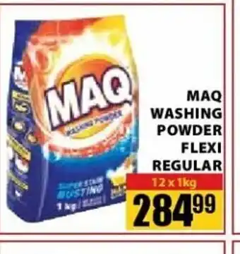 Jumbo Maq Washing Powder Flexi Regular 12 x 1kg offer