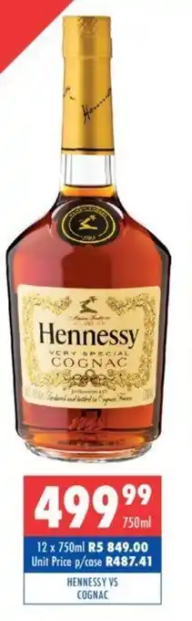 Ultra Liquors HENNESSY VS COGNAC offer