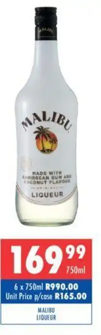 Ultra Liquors MALIBU LIQUEUR offer