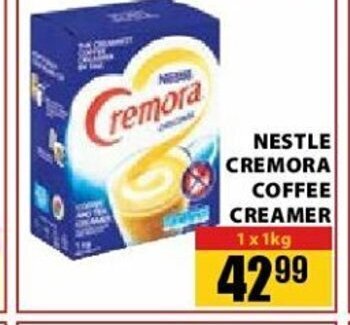 Nestle Cremora Coffee Creamer 1 x 1kg offer at Jumbo