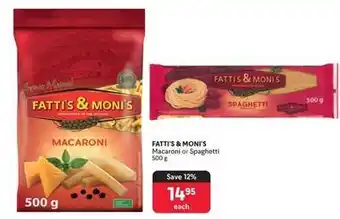 Makro Fatti's & monis - macaroni or spaghetti offer