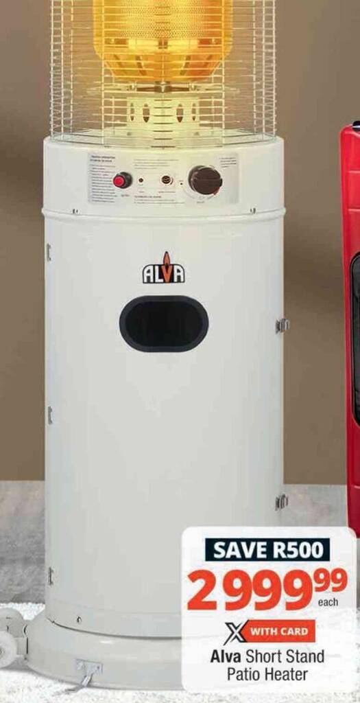 Alva Short Stand Patio Heater offer at Checkers Hyper