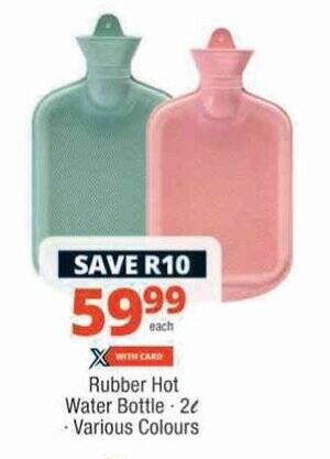 Rubber Hot Water Bottle Offer At Checkers Hyper