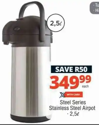 Checkers Hyper Steel Series Stainless Steel Airpot offer